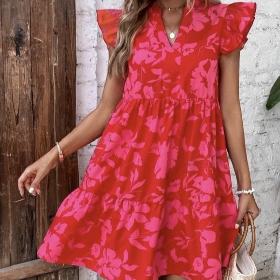 Women’s Floral A-Line Vacation Dress