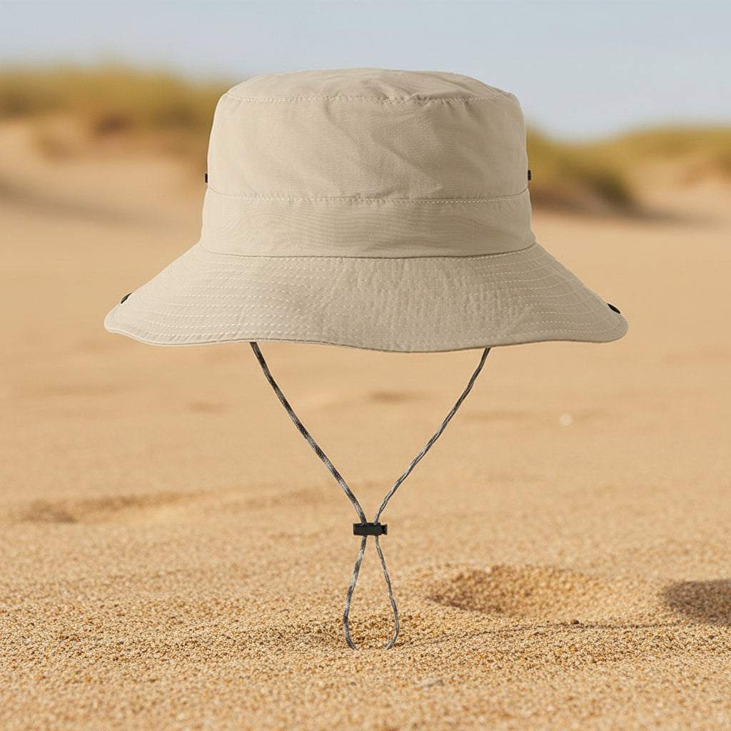 Wide-Brim UV Protection Nylon Sun Hat – Breathable Outdoor Hat for Women & Men