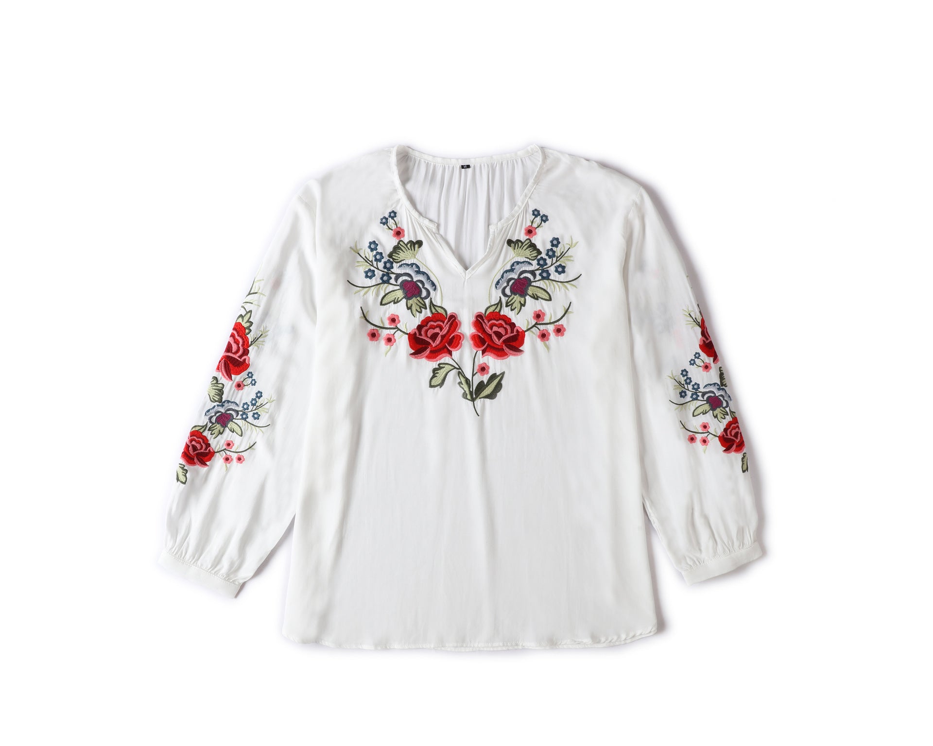 Loose Design Shirt Women Autumn Women Clothing Embroidered Shirt