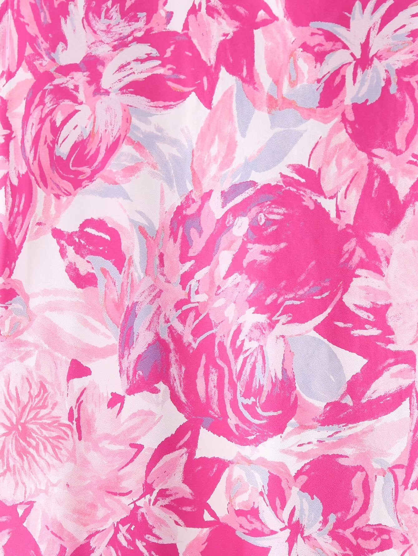 Spring Women Pink Oblique Shoulder Printed Cropped Outfit Sleeveless Dress