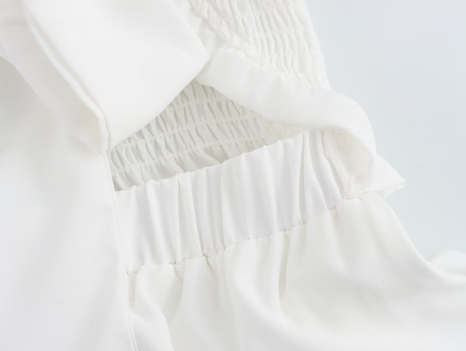 Spring Women Clothing Casual Simple Flying Sleeves Hollow Out Cutout Lace Dress