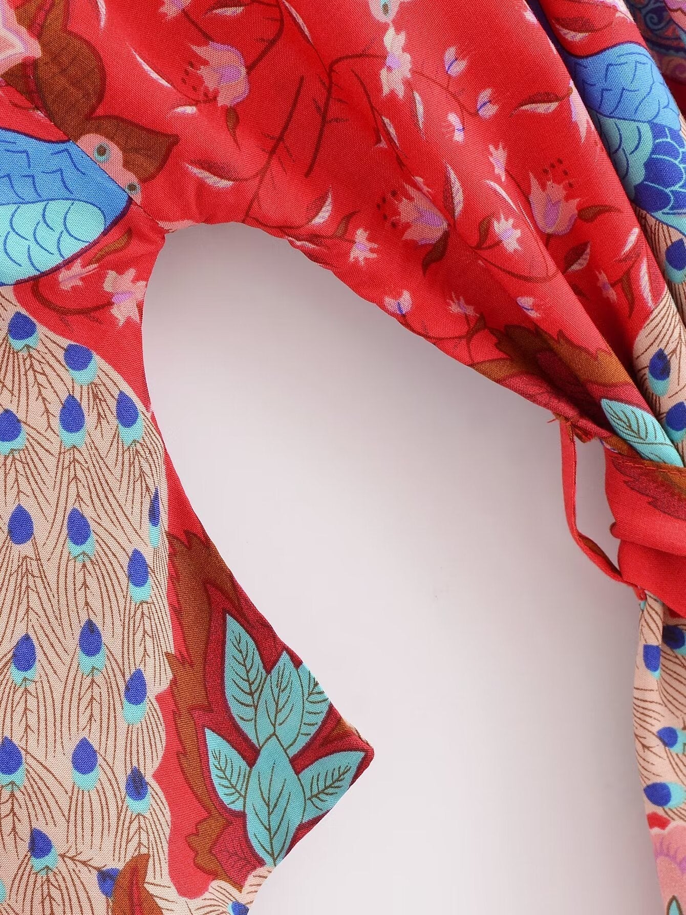Summer Rayon Belt Short Kimono Cardigan