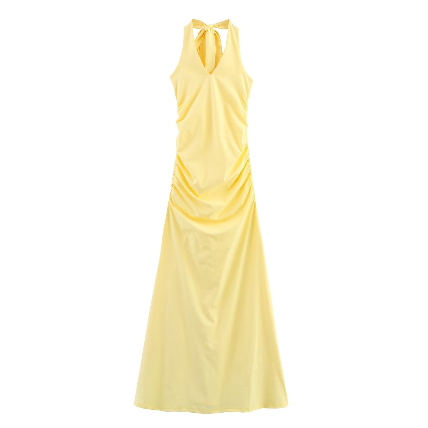Summer Sexy Slim Fit Bare Back Hanging Collar Dress Women Dress