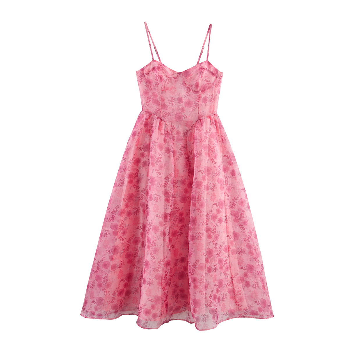 Summer Bohemian Slim Fit Slimming Organza Large Swing Sling Dress
