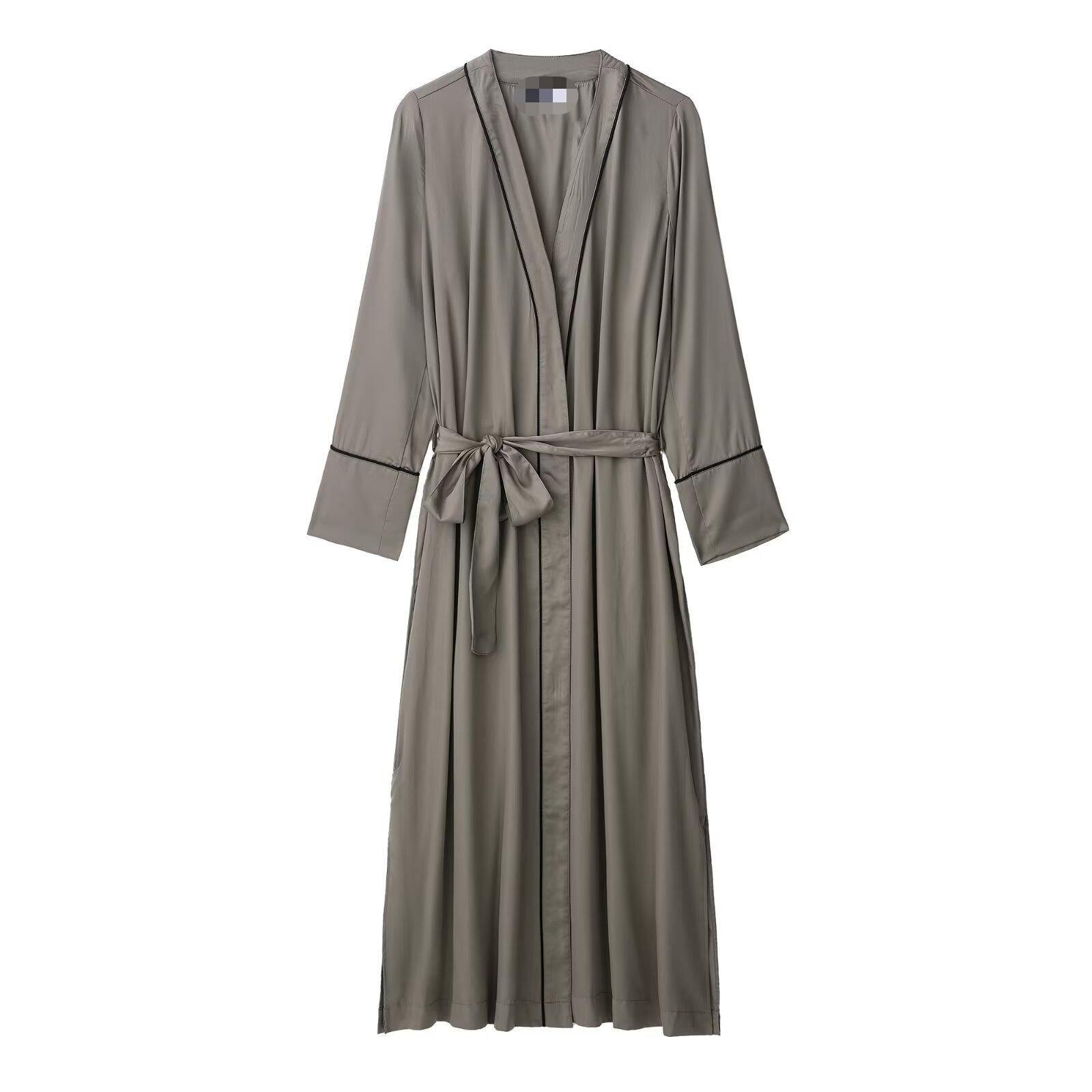 Women Wear Summer Satin Nightgown