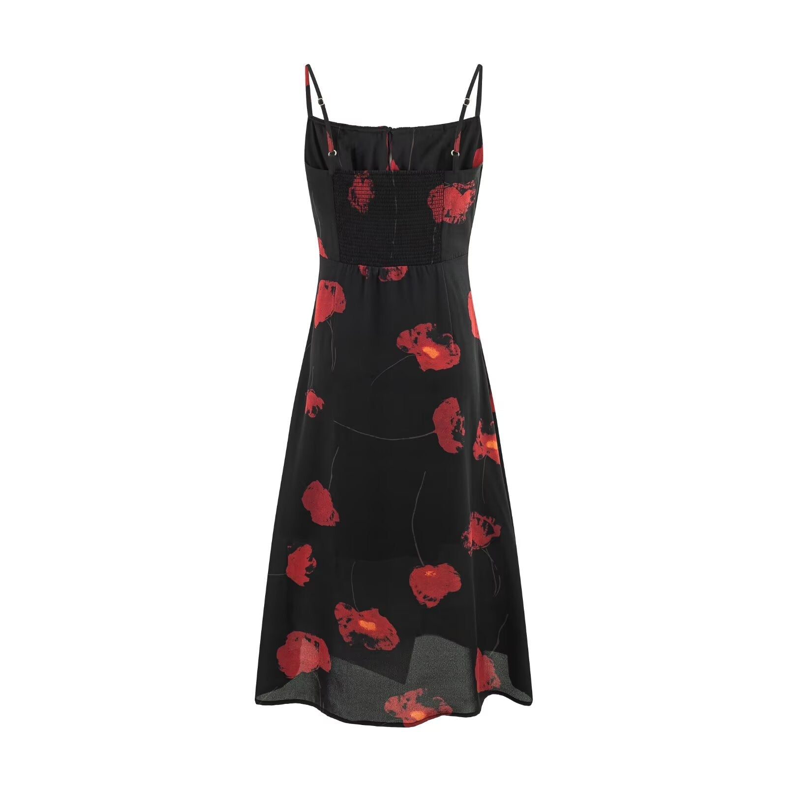 Summer Sweet Seaside Vacation Waist Slimming Printing Slip Dress
