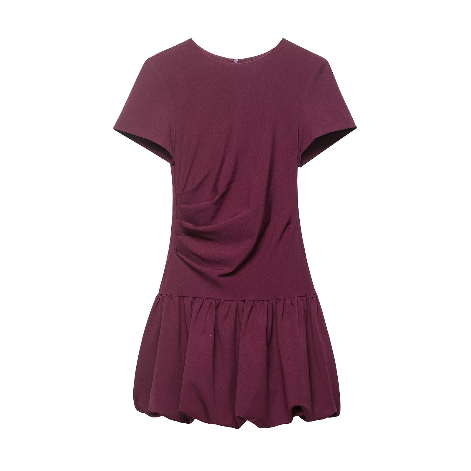 Simple Thin Balloon Short Dress