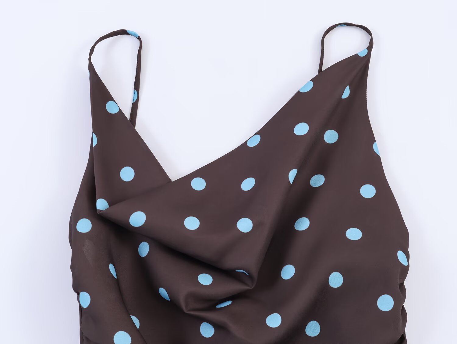 Women Clothing Drape Polka Dot Brace Top
