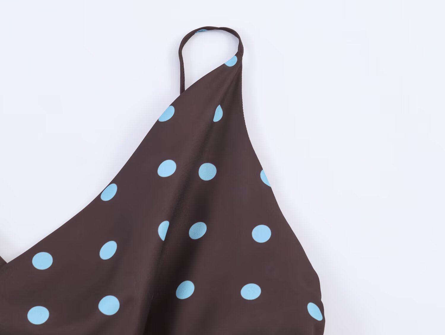 Women Clothing Drape Polka Dot Brace Top