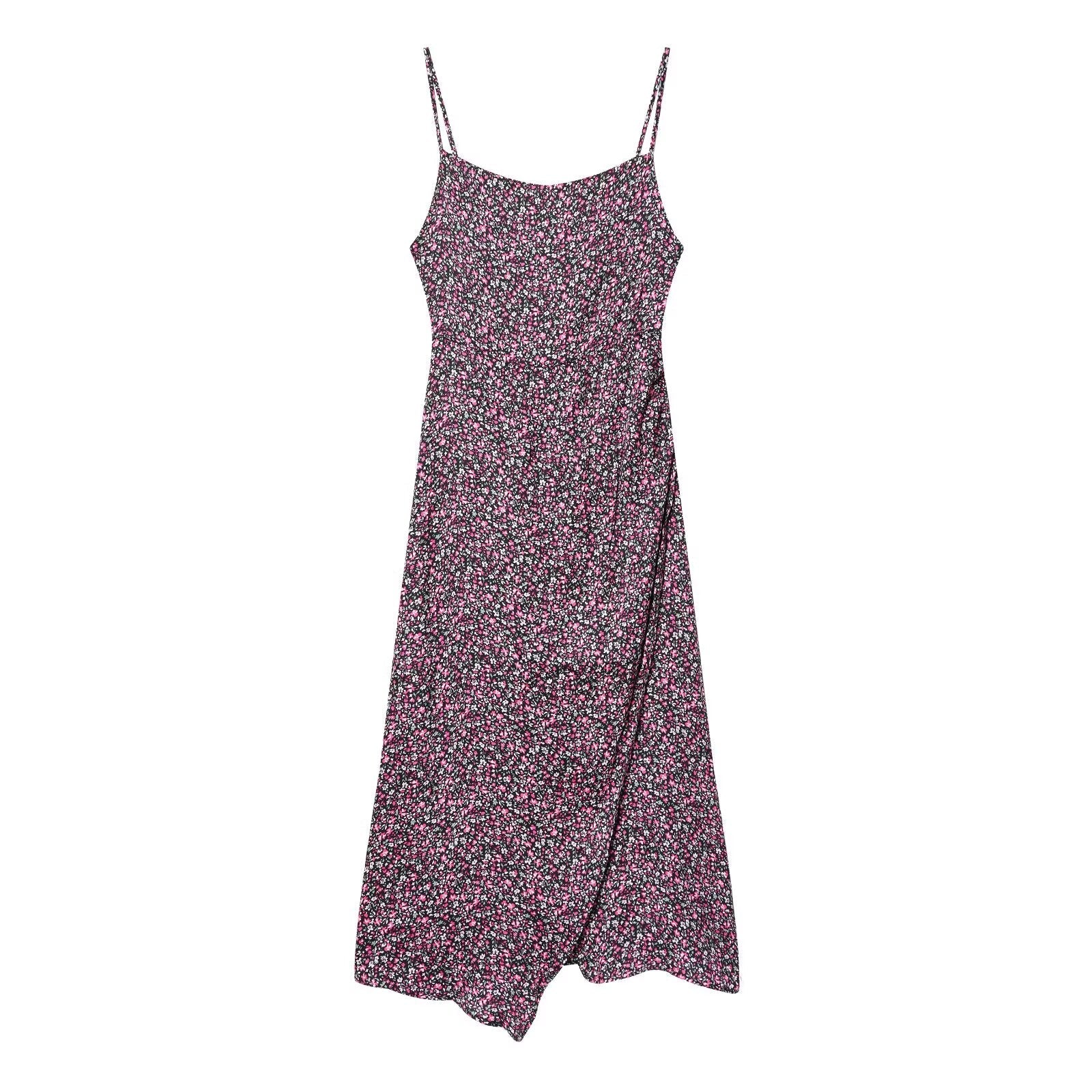 Women Clothing Summer Sexy Floral Strap Dress