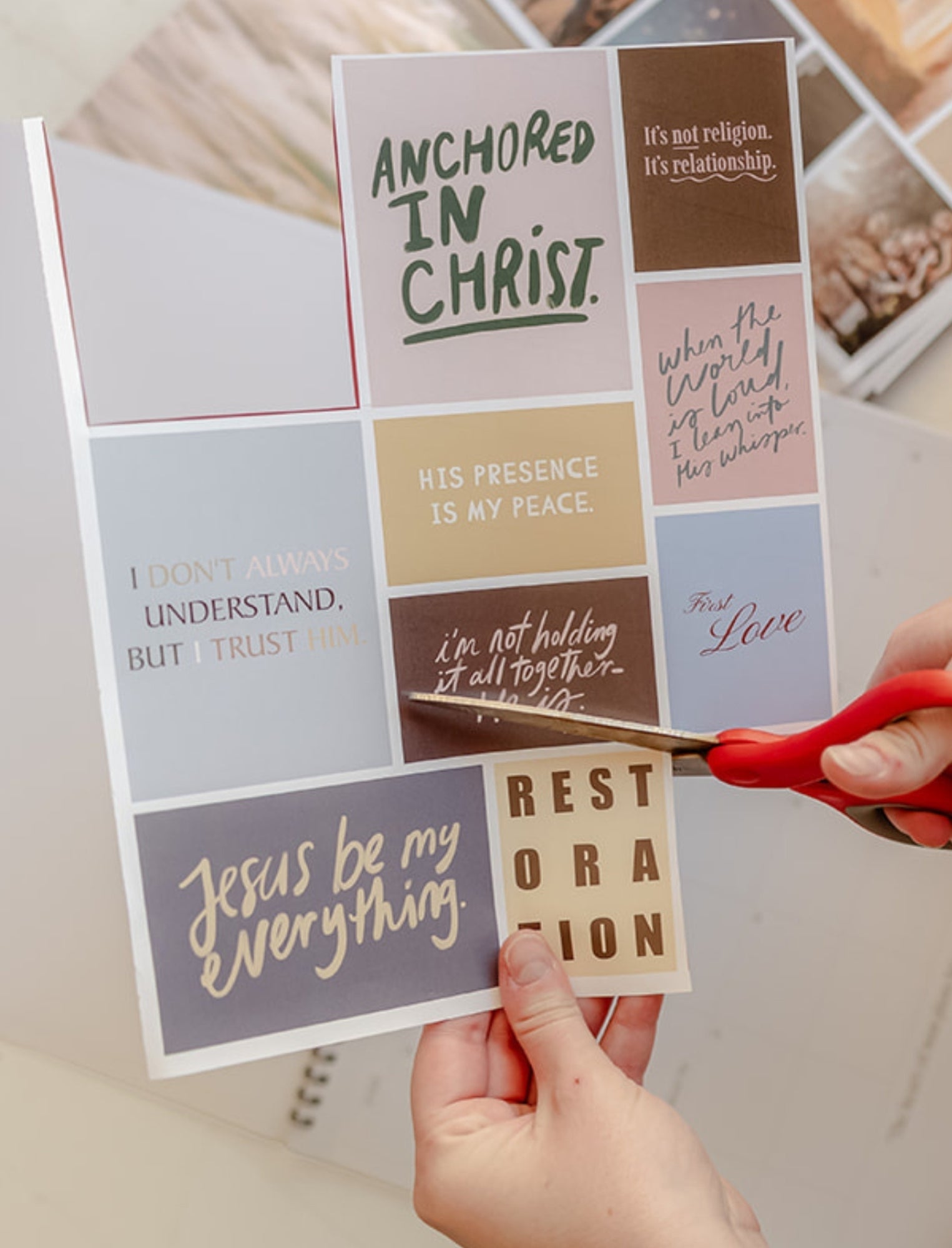 Prayer Board Journal & Prayer Board Image Book Combo