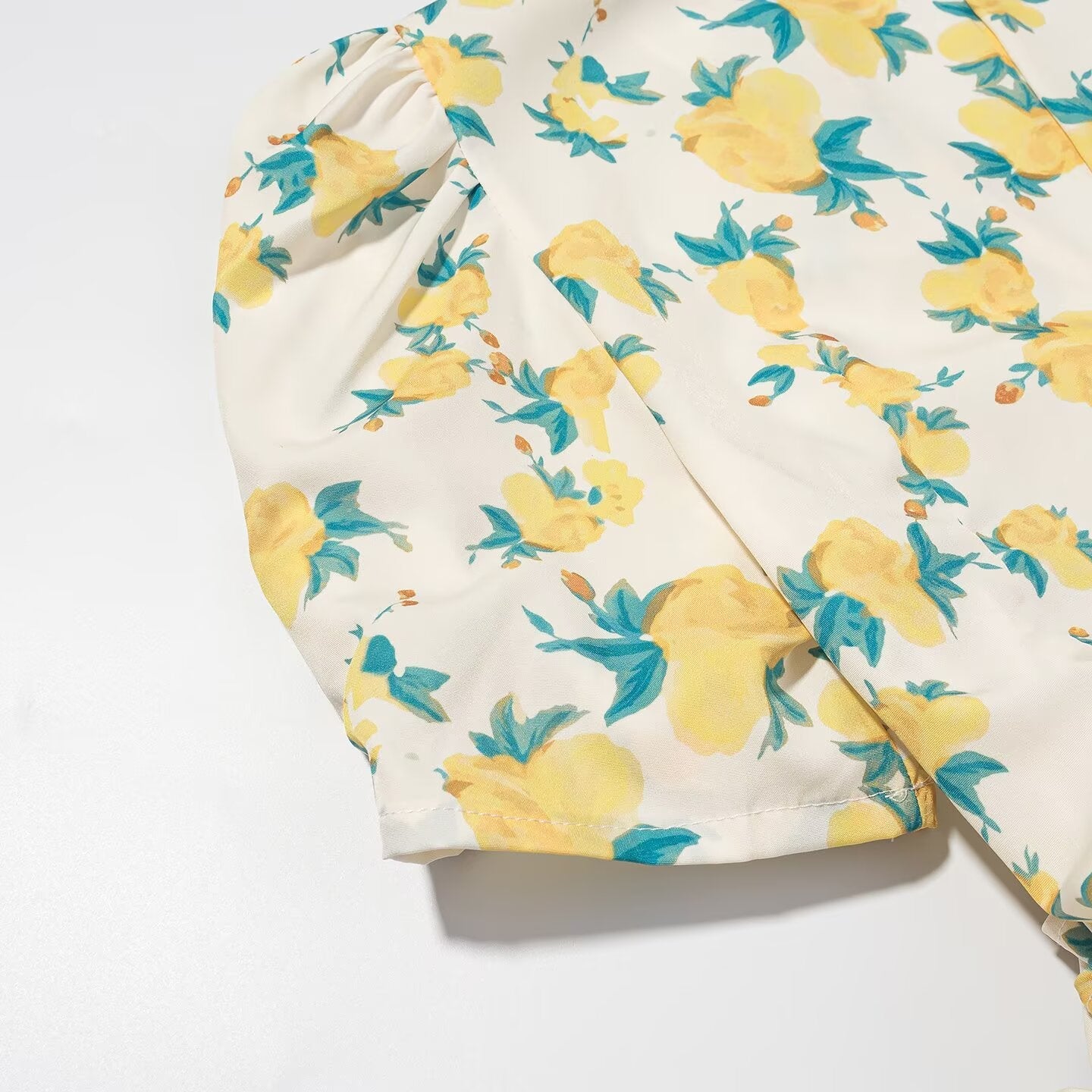 Women Clothing Fashionable All Matching Printed Floral Flounce Slim Dress