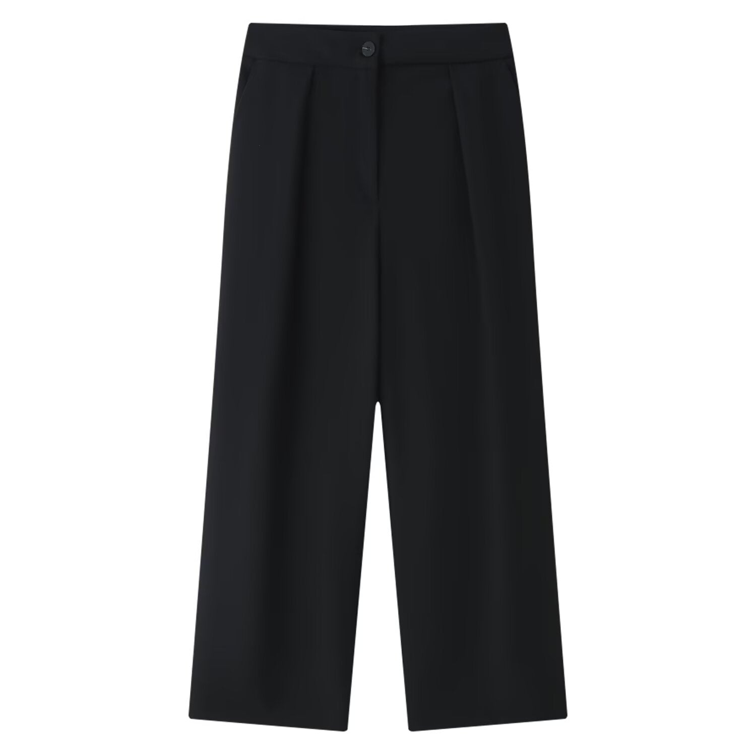 Summer Women Asymmetric Decorated Row Button Vest Tight Leg Pleated Pants Sets