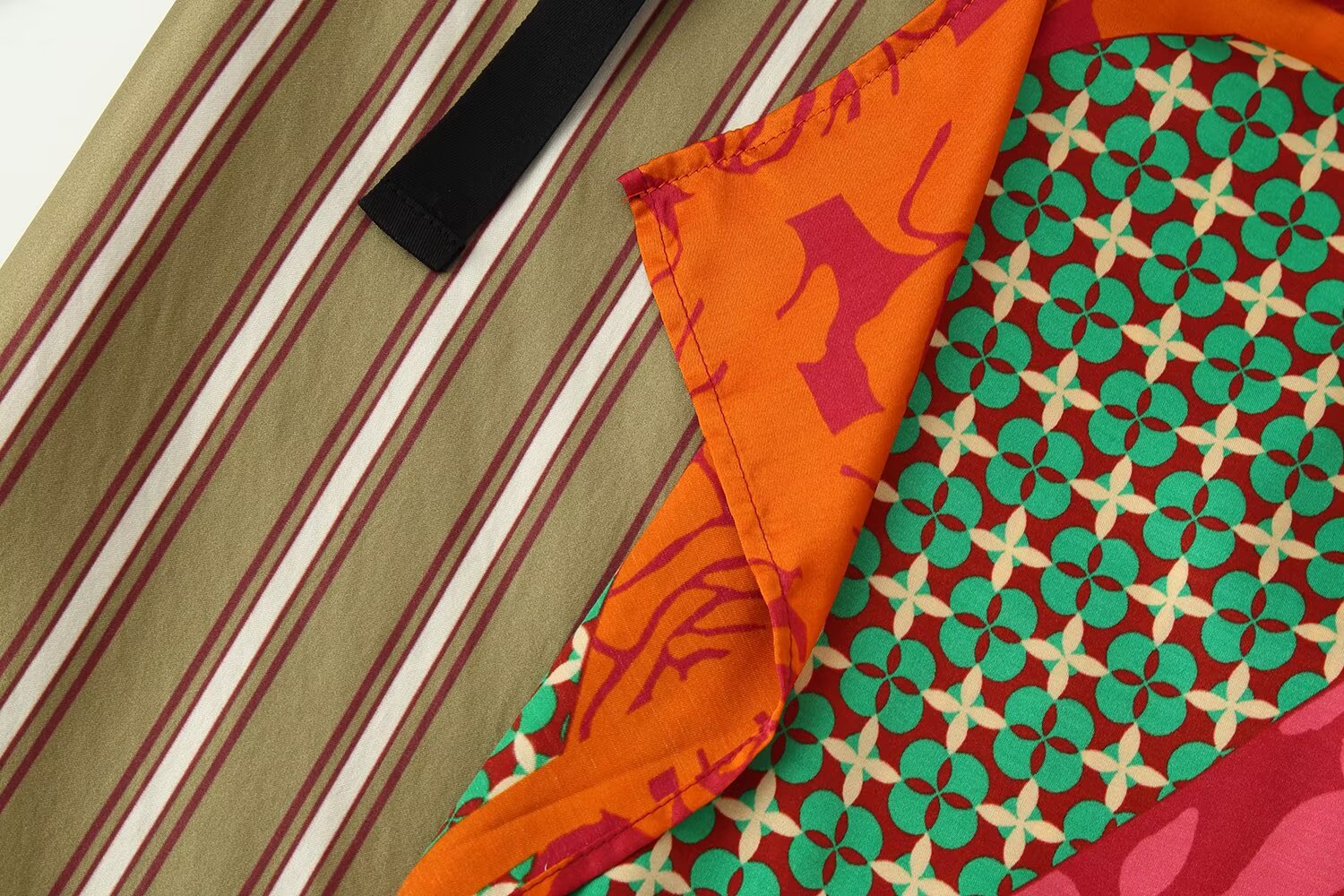 Women Clothing Summer All Match Printed Wrapping Towel Bowknot Decoration Skirt