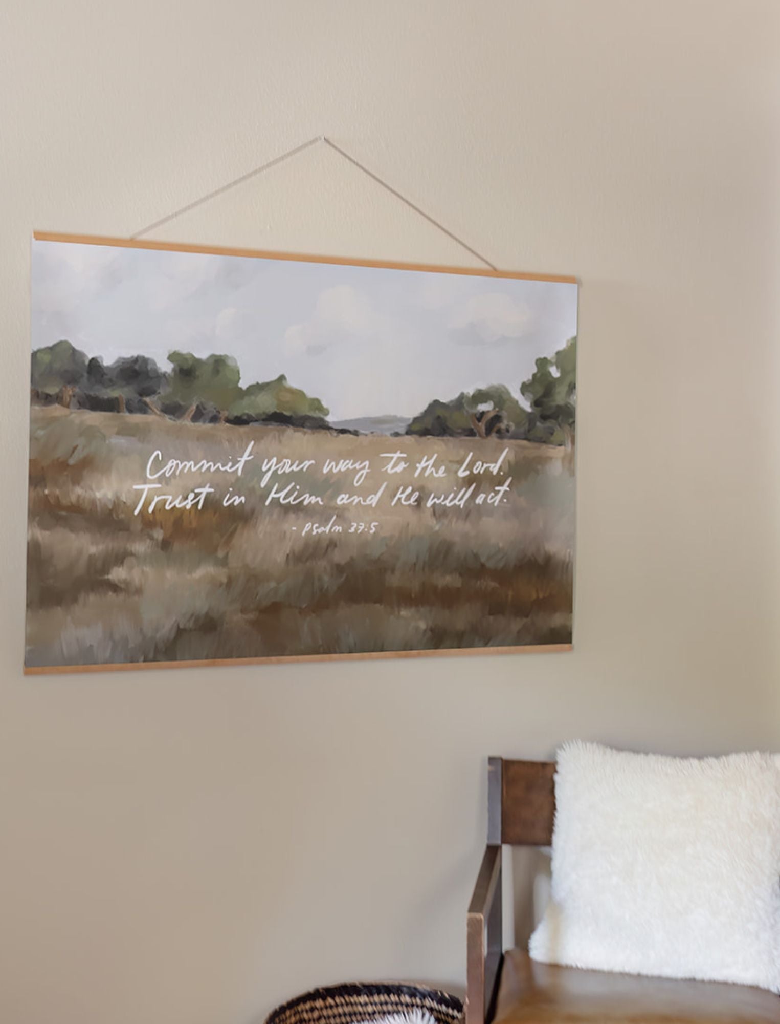 Horizontal Poster: Commit Your Way to the Lord