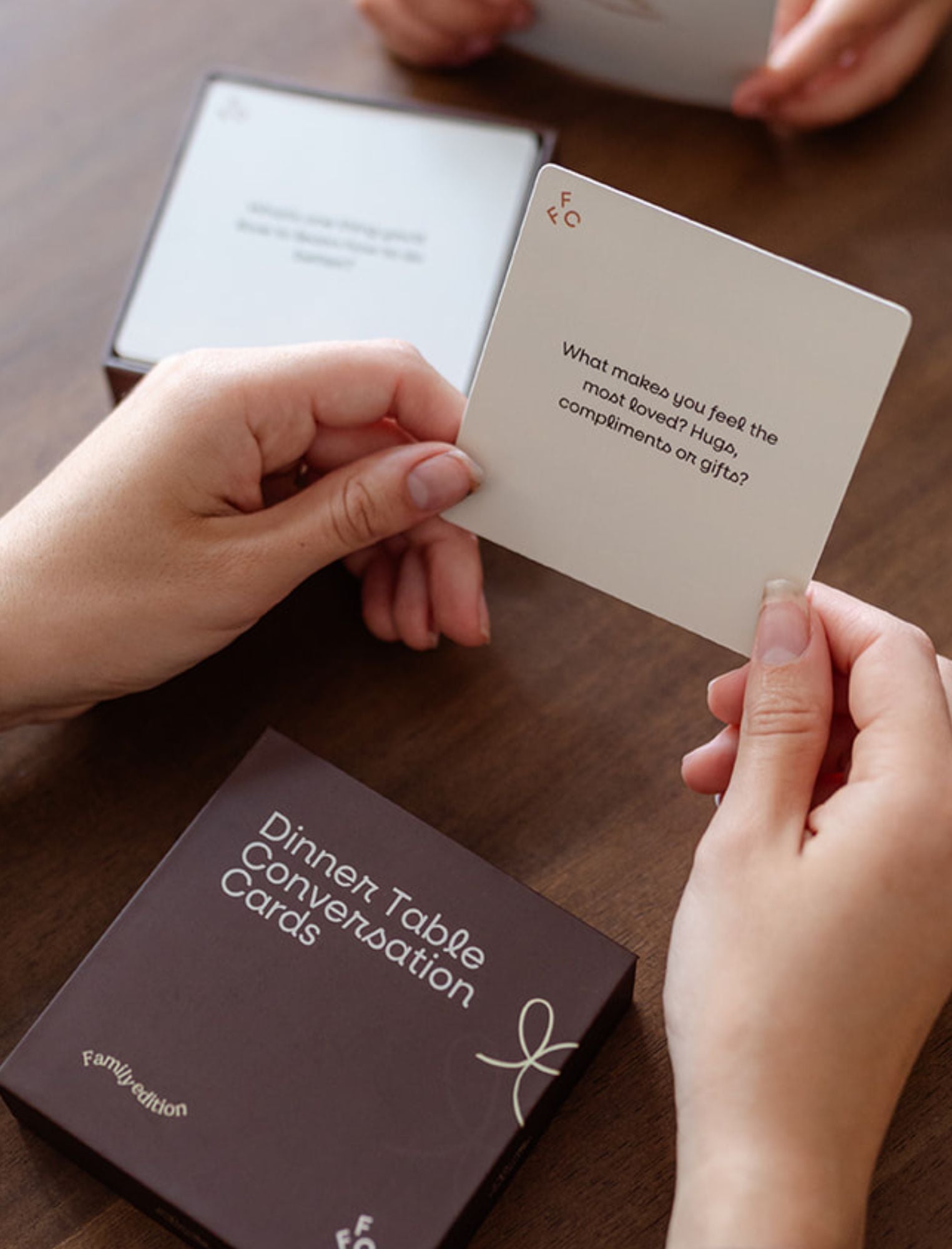 Dinner Table Conversation Cards: Family Edition