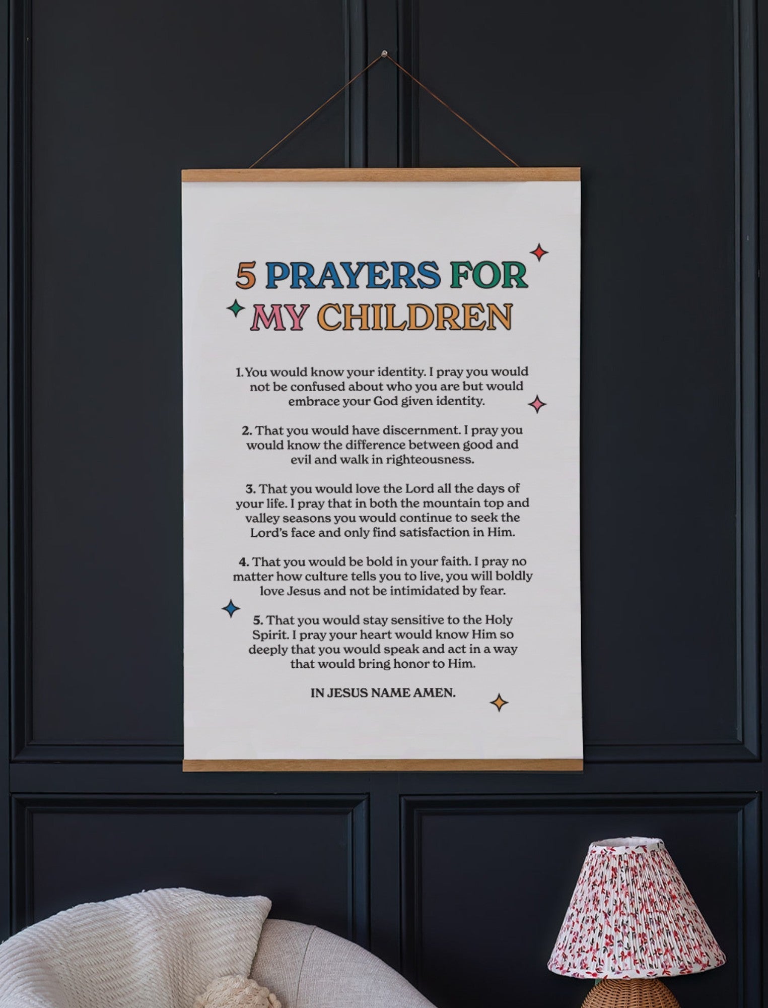 Poster: 5 Prayers for my children