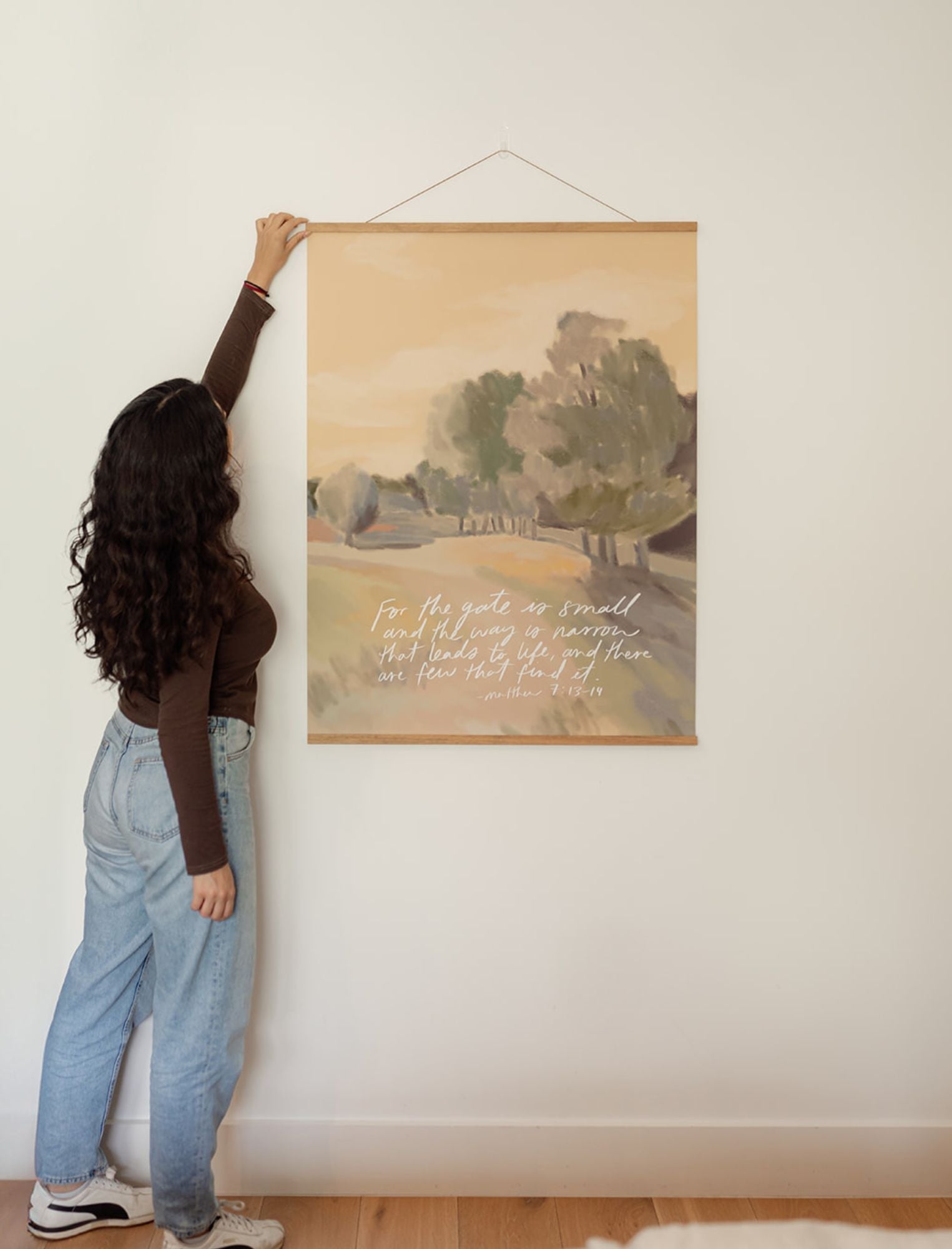 Large Poster: For the gate is small