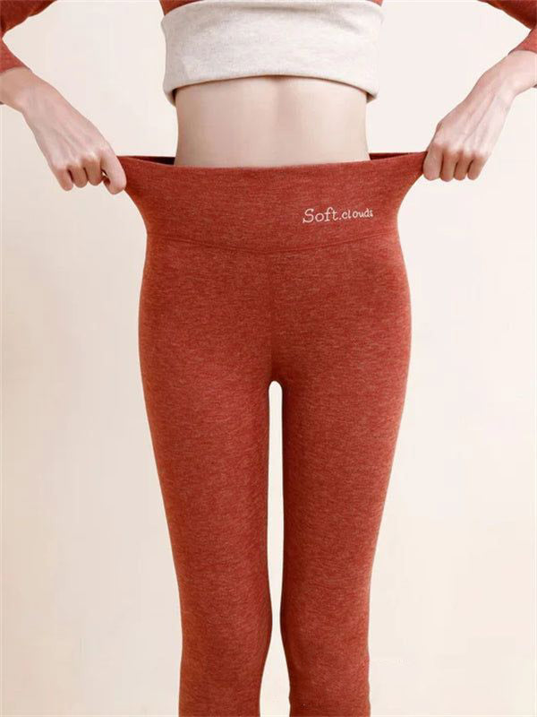 Women’s Fleece-Lined High-Waist Shark Leggings