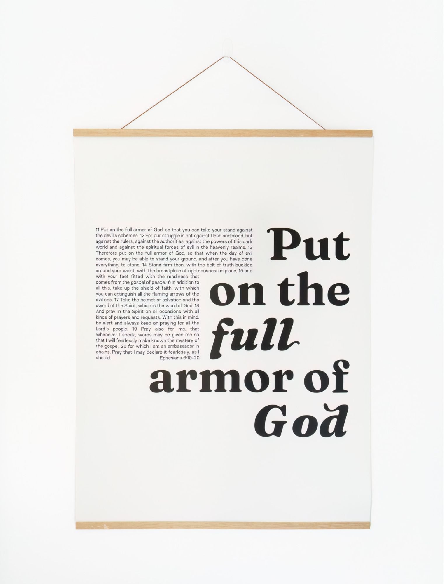 Large Poster: Put on the full armor of God