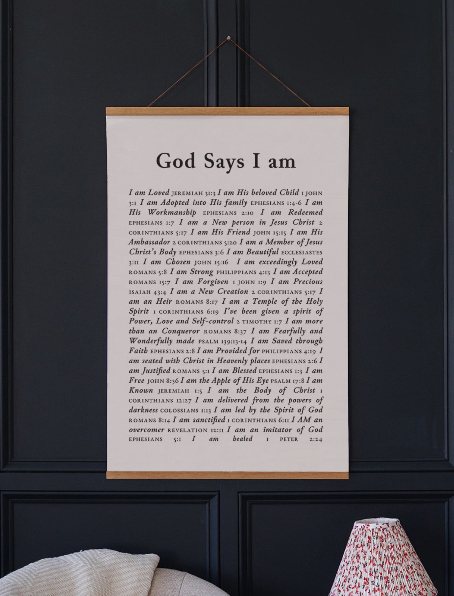 Poster: God says I am