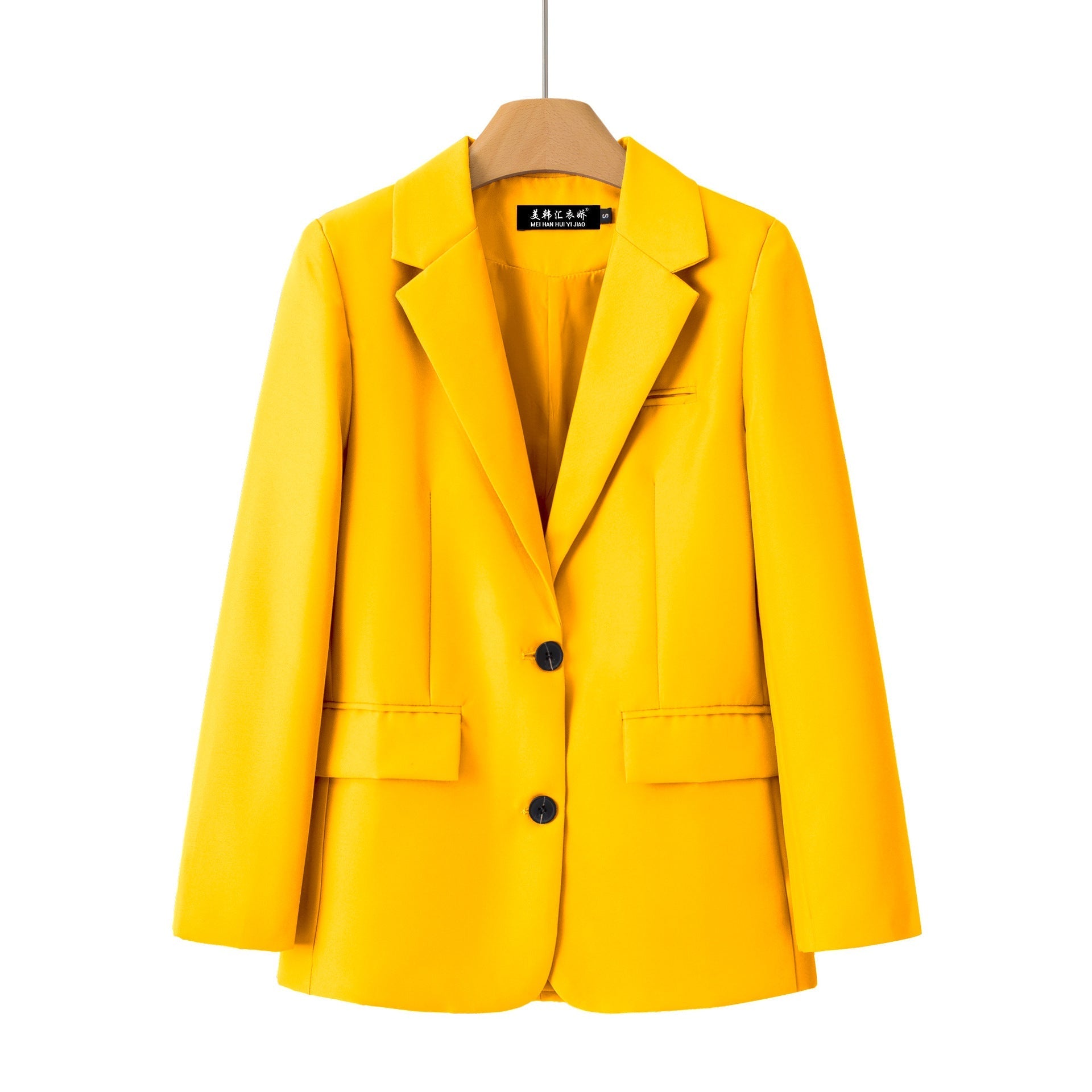 Women's Casual Chic Plaid Coat – Long Sleeve Pocket Jacket