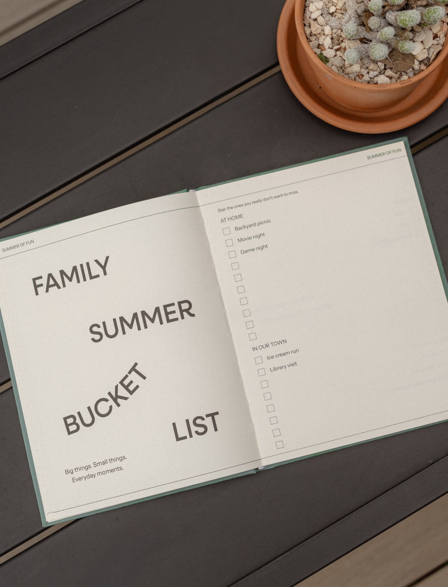 Summer of Fun Family Planner