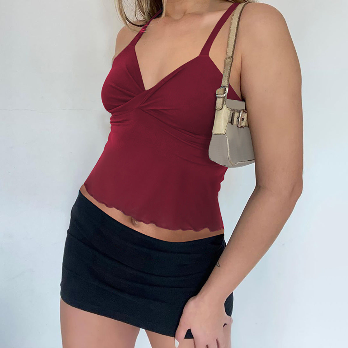 Women's Bow Camisole Backless Tank – Waist-Defining Elegance