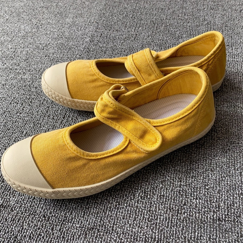 Women's Ethnic Style Slip-On Loafers – Cotton Flat Casual Shoes