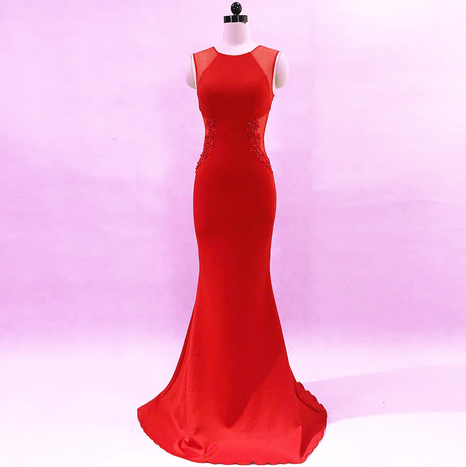 Evening Dress Women Cocktail Host Slim Fit Elegant Five Colors Party Dress Maxi Dress
