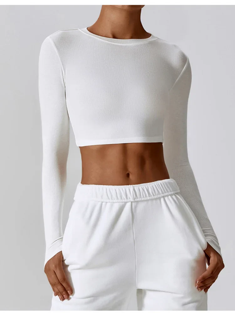 🧘‍♀️ Women’s Slim Fit Long Sleeve Yoga Top