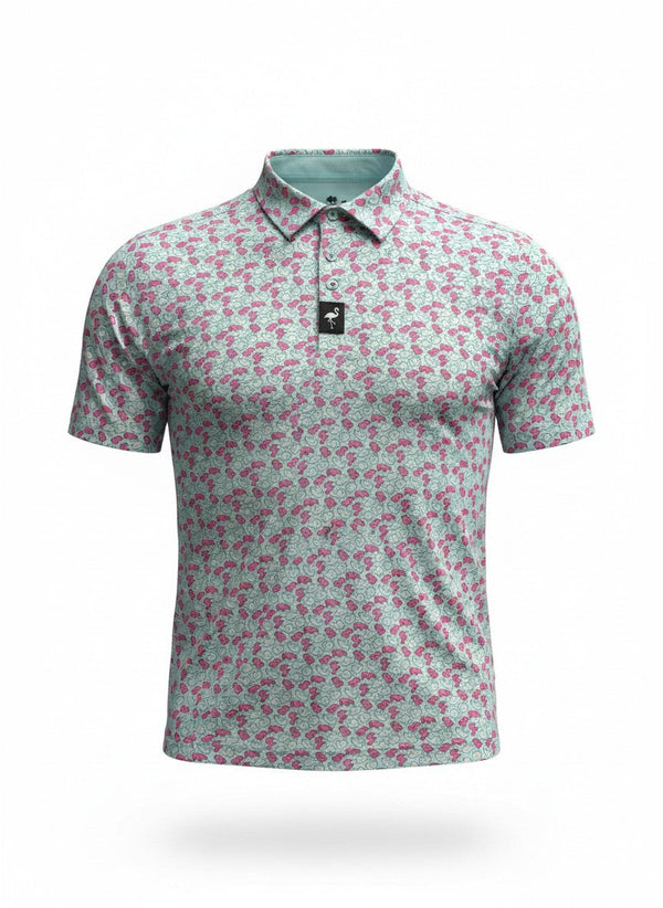 Men's Frosted Animal Cookies Golf Polo | Moisture-Wicking Performance Stretch Golf Shirt