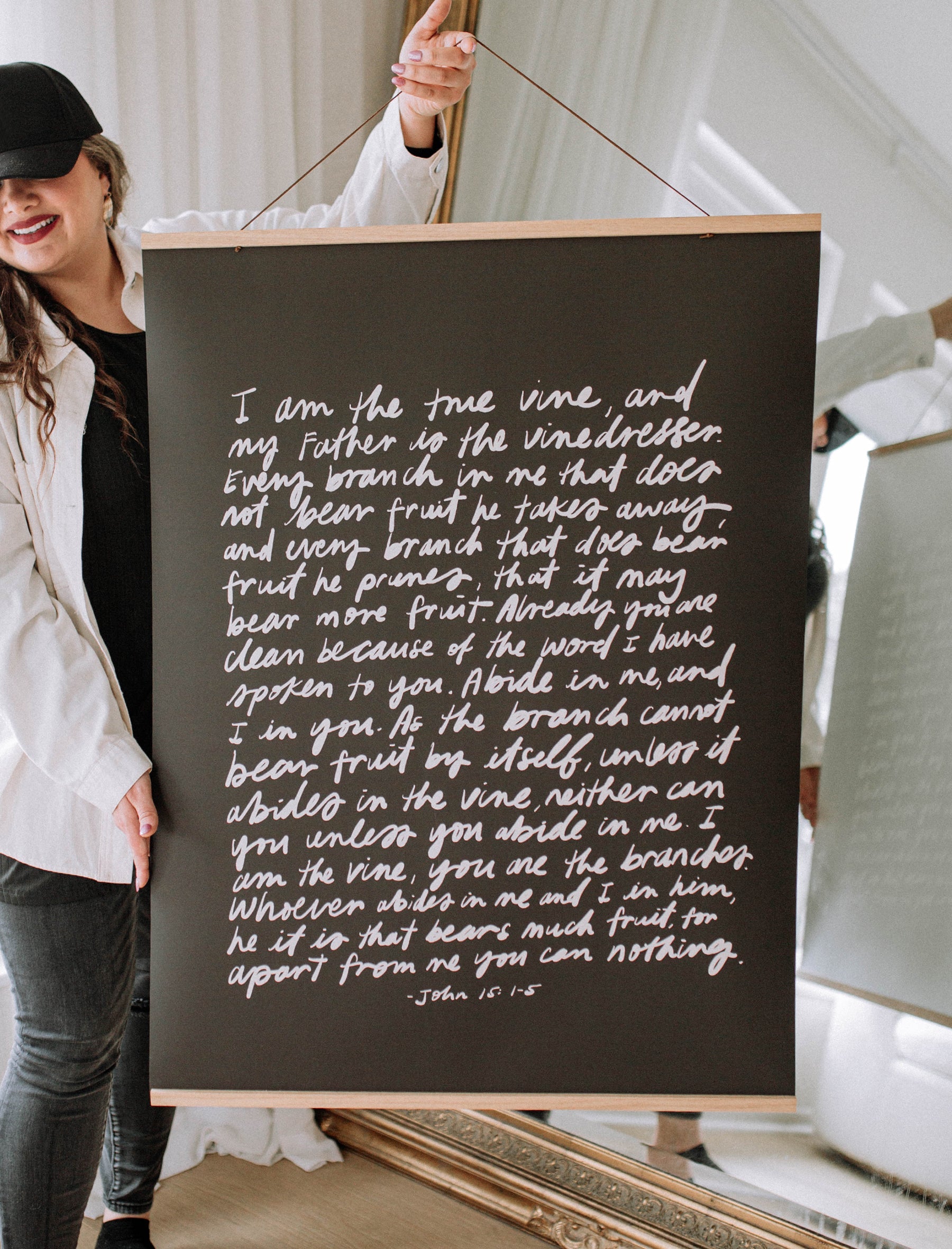 Large Poster: I am the true vine