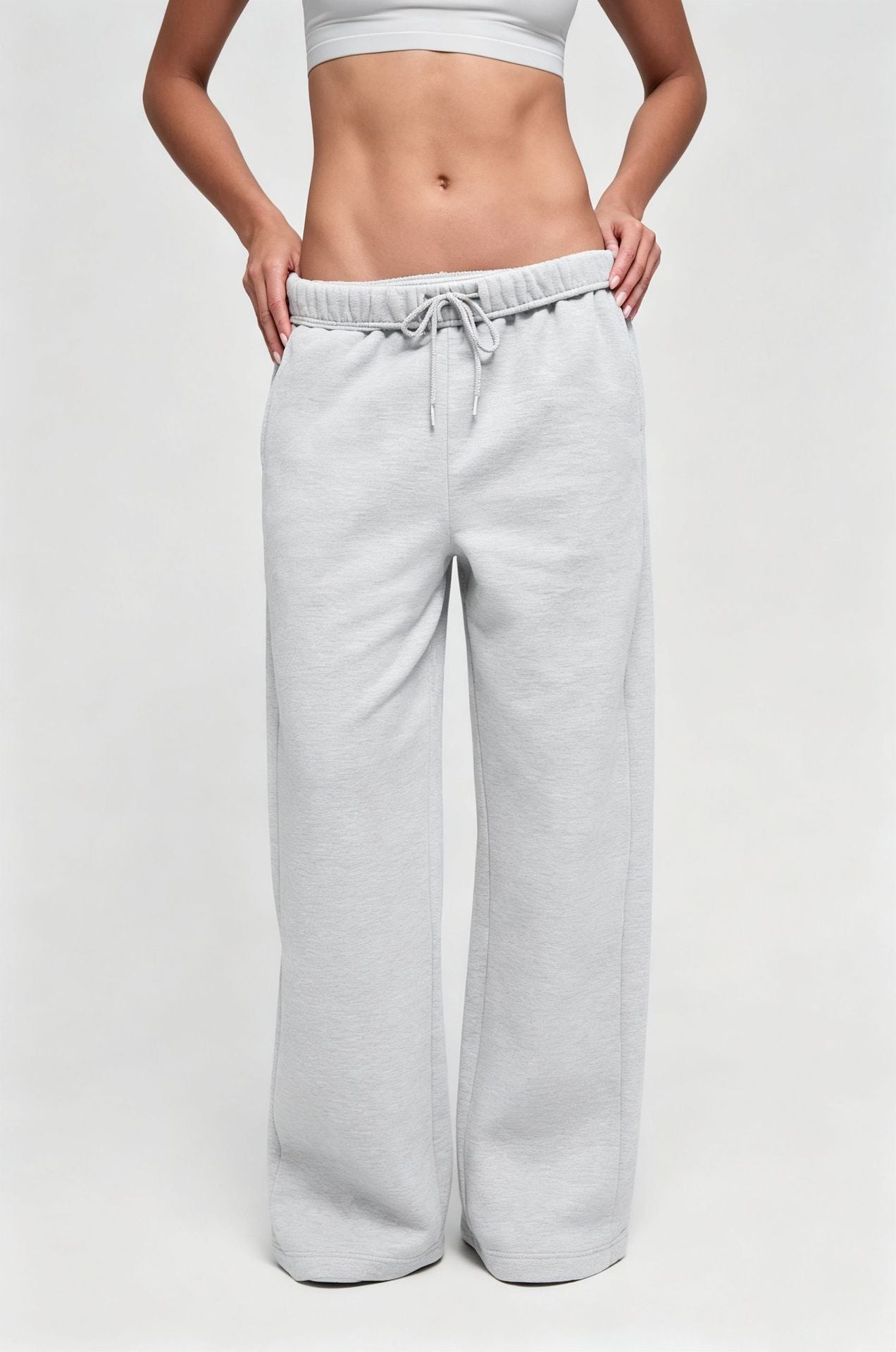 Women Autumn Sweatpants Sports Pants Loose Casual Sweatpants Women Windproof Warm Straight-Leg Trousers