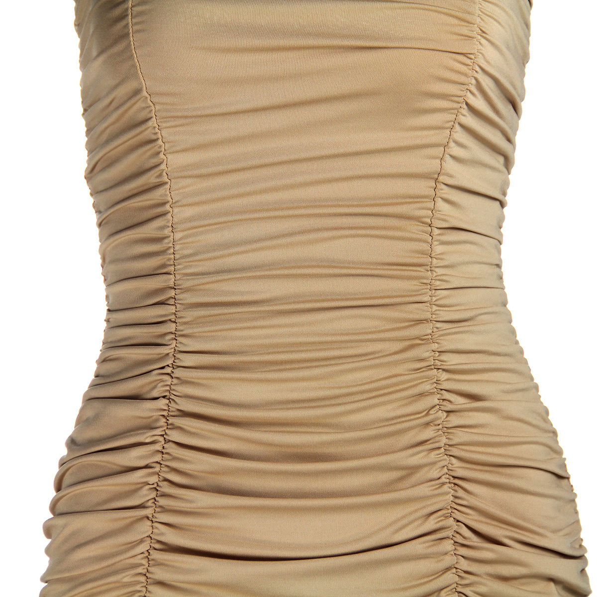 Spring Summer Women Clothing Sexy Tube Top Nightclub Ruffle Hip Dress