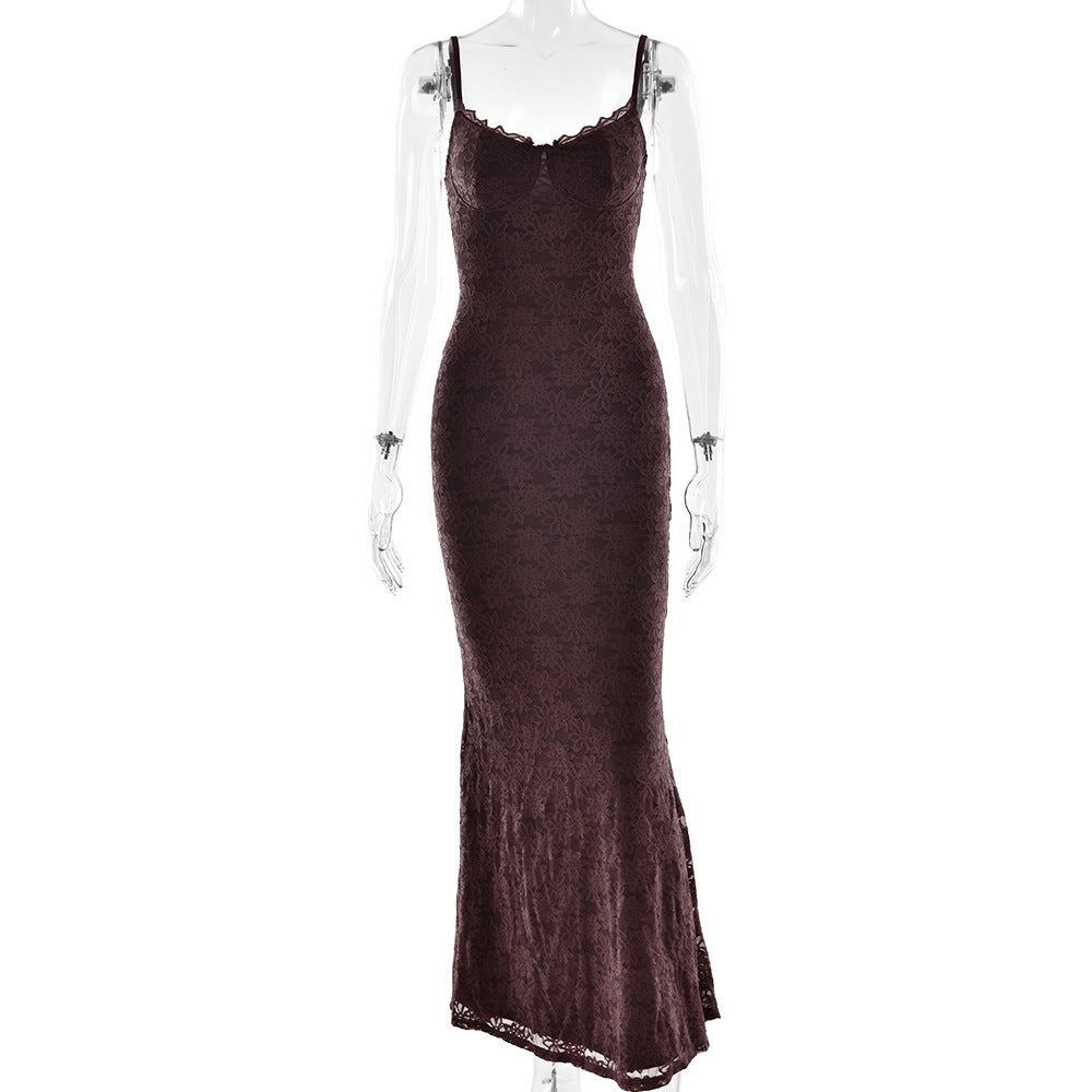 Summer Arrival Sexy Sheath Dress Sexy Backless Lace Strap Dress for Women