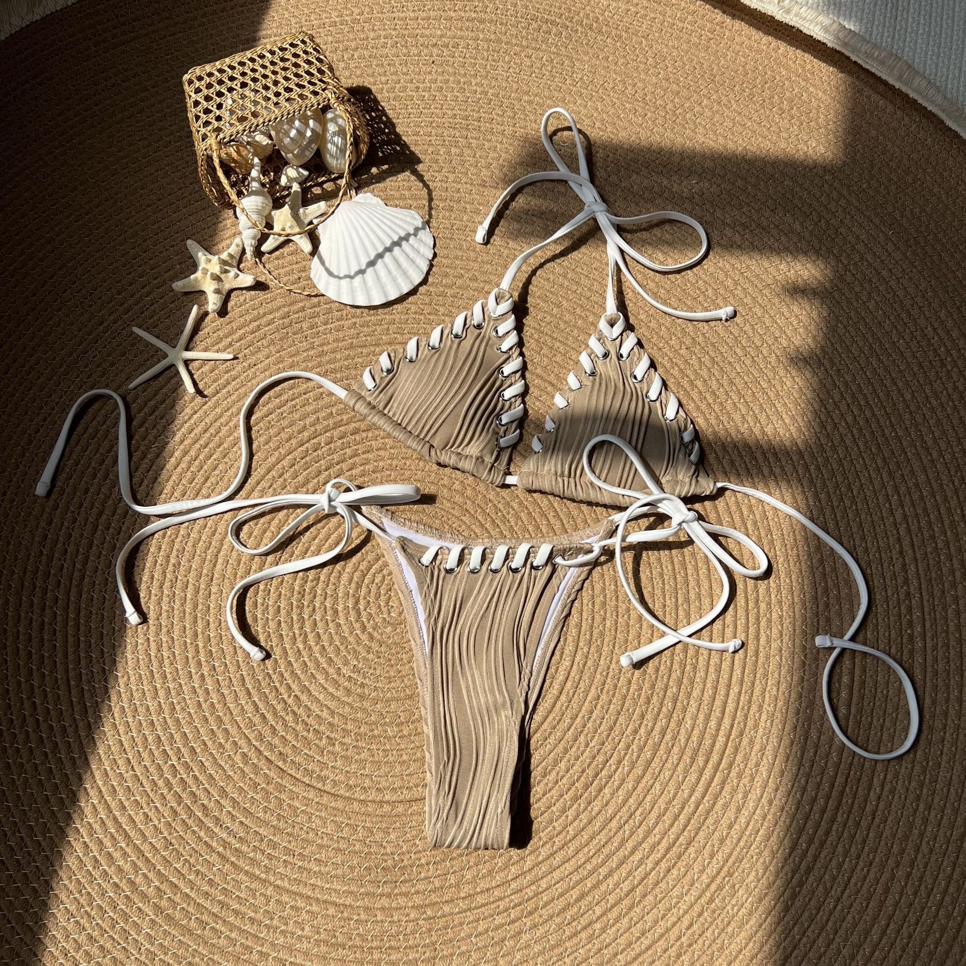Fresh Sweet Personality Split Swimwear Swimsuit Bikini