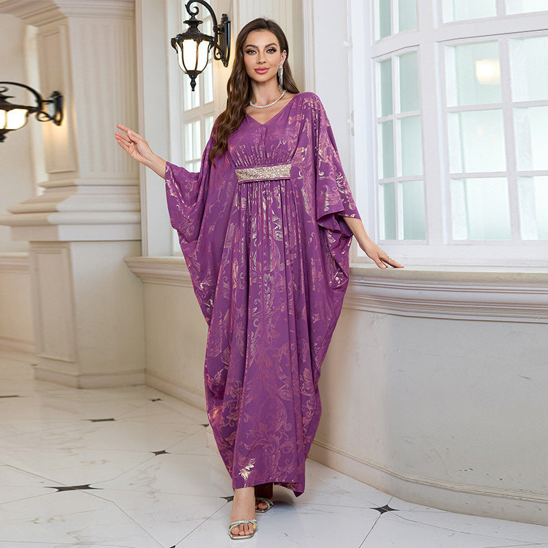 Rayon Bronzing Beach Sun Protection Maxi Dress Women Loose Robe Coat Beach Cover Up