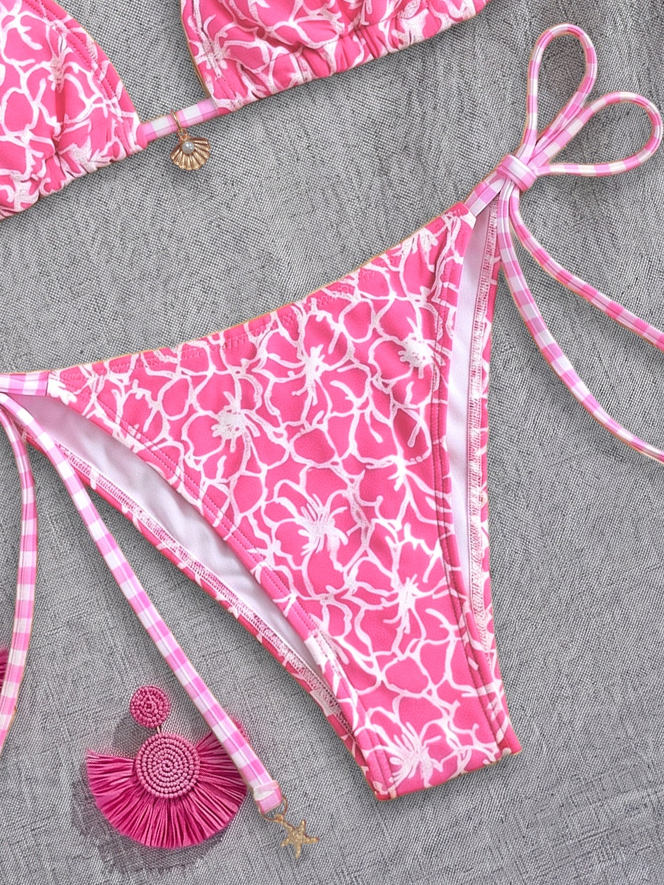 Bikini Three Point Halter Strap Sexy Split Bikini High Grade Sense Beach Swimsuit