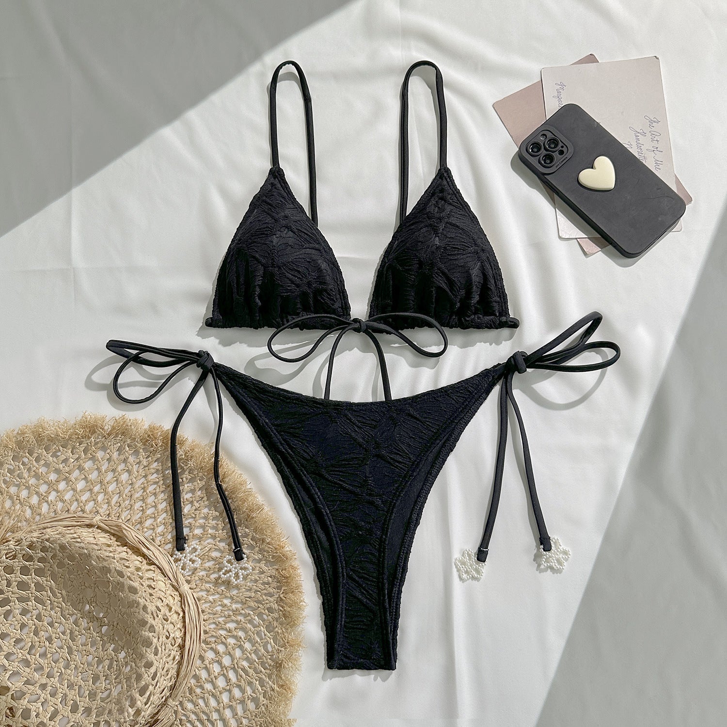 Sexy Halter Lace up Swimsuit Women Two Piece Bikini Bikini Swimsuit