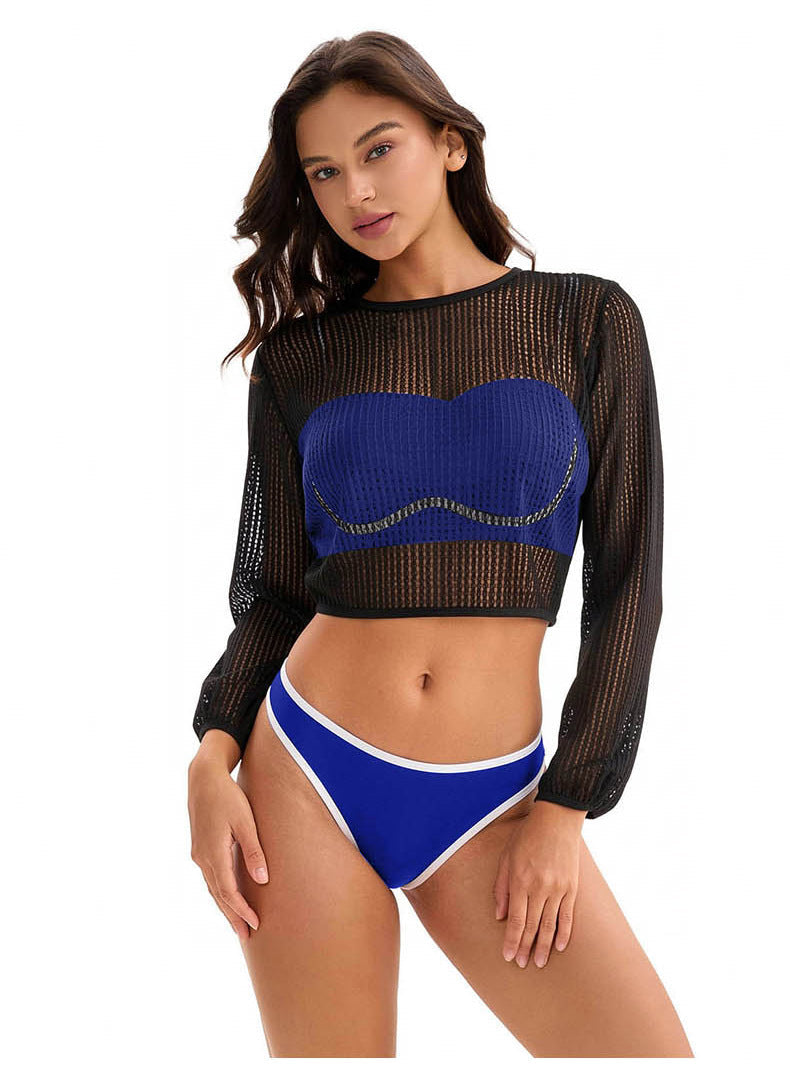 Arrival Bikini Swimsuit Women Sexy Three Piece Sets Long Sleeved Blouse