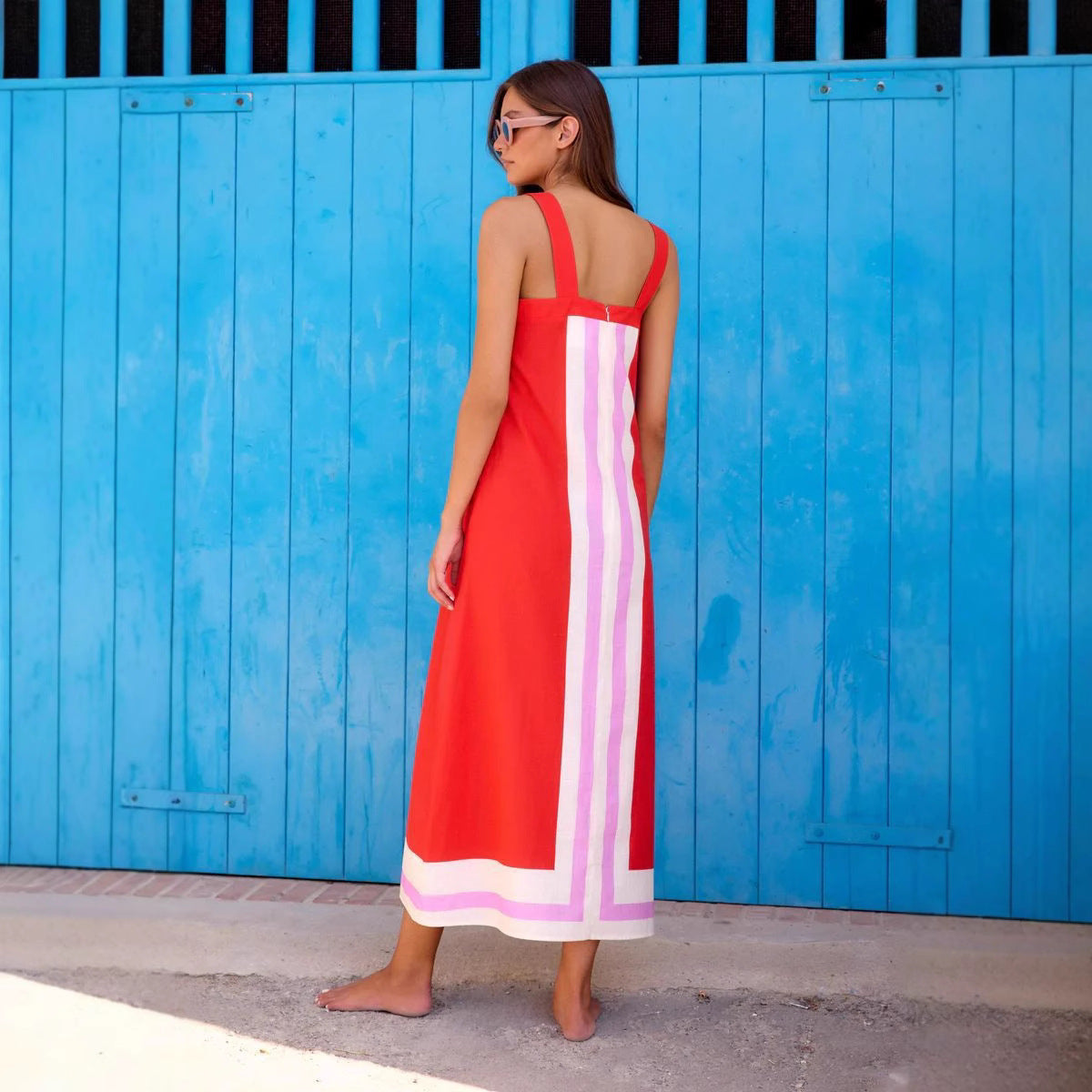Summer Casual Dress Seaside Vacation Sling Dress