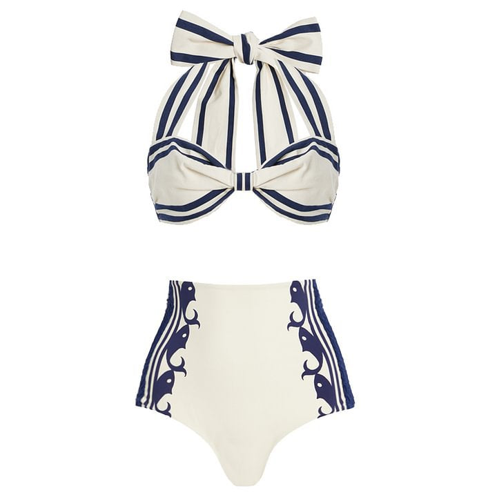 Bow Bandage High Grade One Piece Swimsuit Women