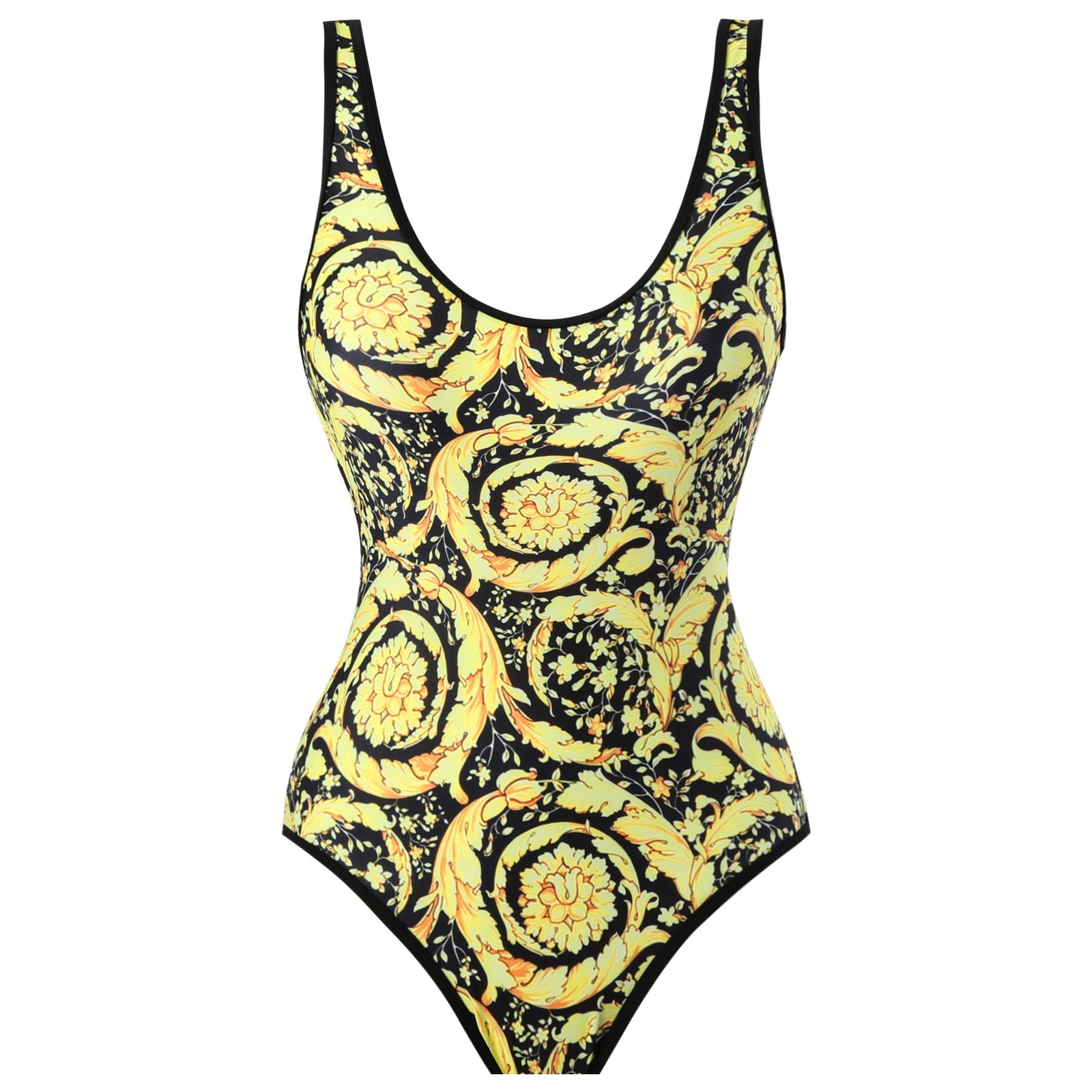 Flying Edge One Piece Women Swimwear Retro Cover Belly Slimming Swimsuit Chiffon Beach Dress