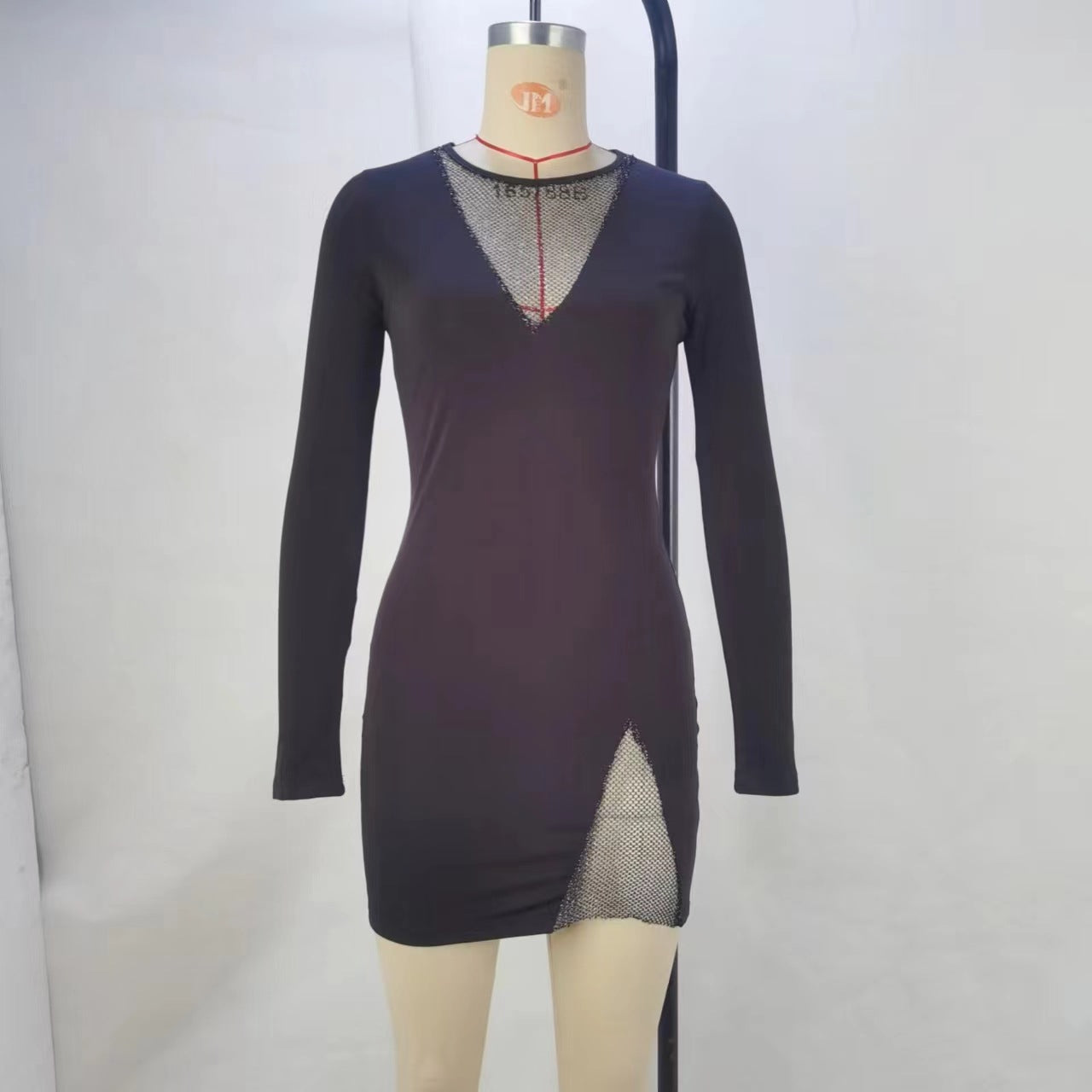 Dress Women Spring Autumn High Grade Small Fashionable Sexy Tight Hip Sexy Night Show Long Sleeve