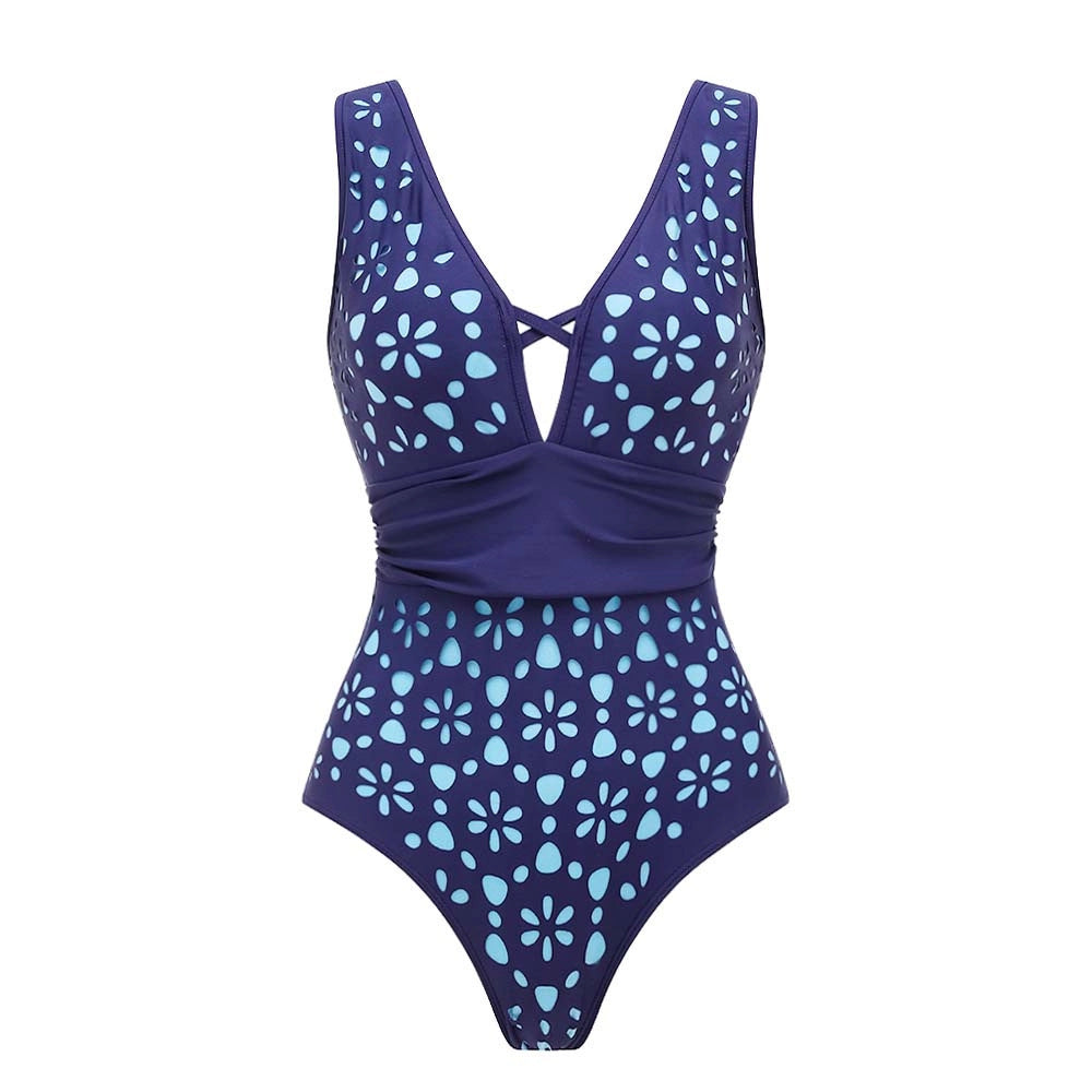 Swimsuit Fluorescent Color Hollow Out Cutout High Sense Swimsuit Two Piece Sets Women