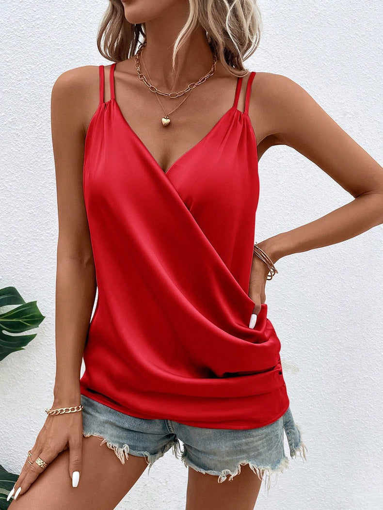 Women Clothes Summer Satin Camisole Women Inner Wear Top Women