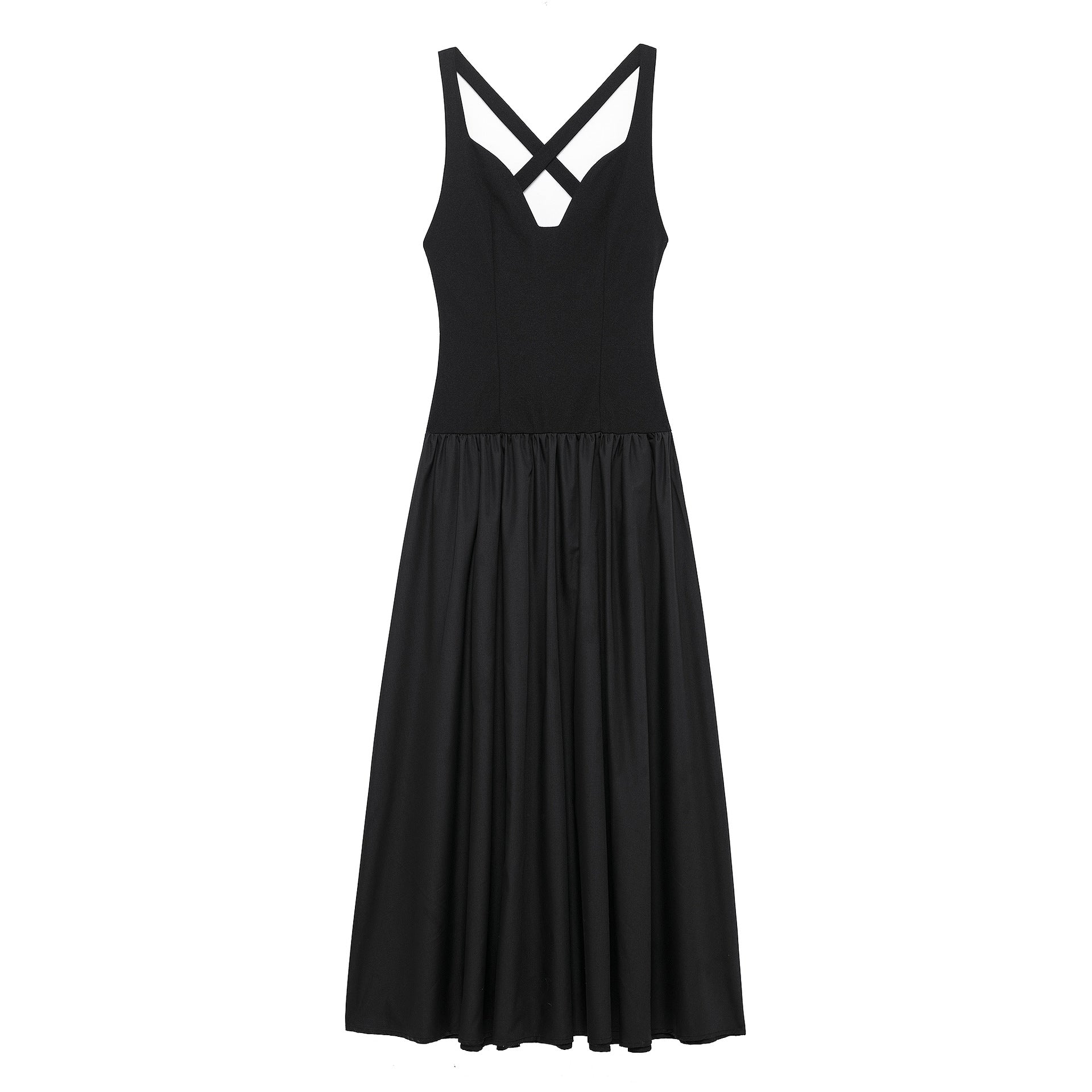 Women Solid Color Sleeveless Dress