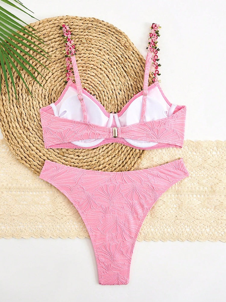 Sexy Suspenders Bikini Split Swimsuit Women High Grade Seaside Beach Swimsuit