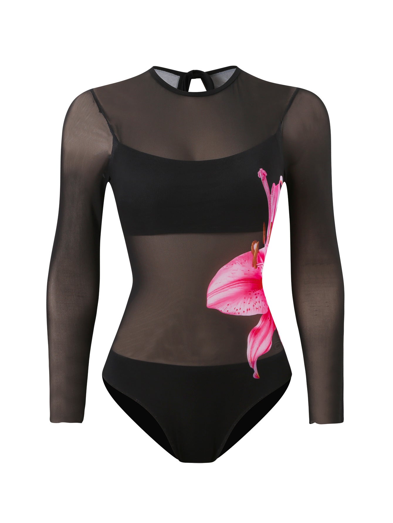 One Piece Swimsuit Women Sexy Retro Mesh Swimsuit Set Two Piece Set Long Sleeve One Piece Swimsuit Vacation Swimsuit